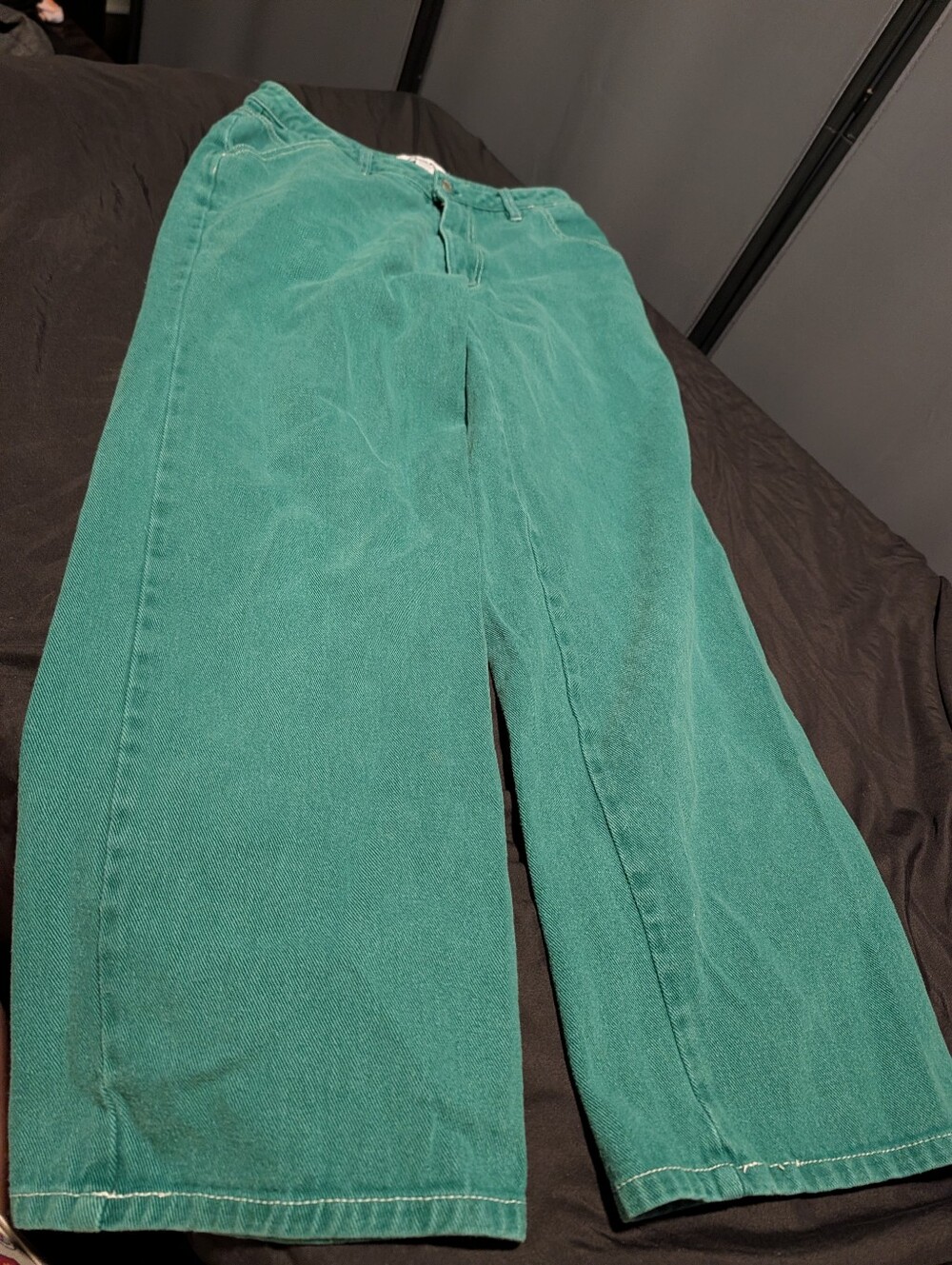 Green Wide Leg Carpenter RSQ Mens Rave Medium Cargo Pants